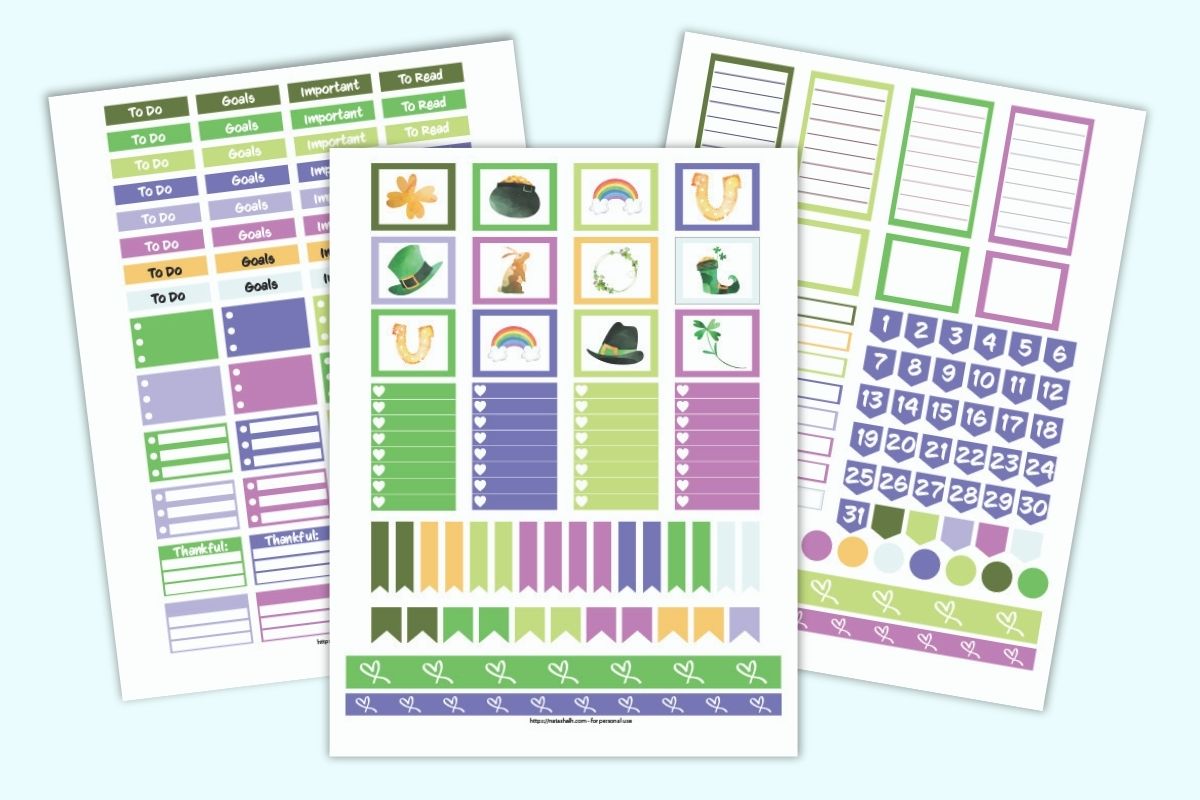 March Planner Printables Kit - US Letter and Happy Planner Classic