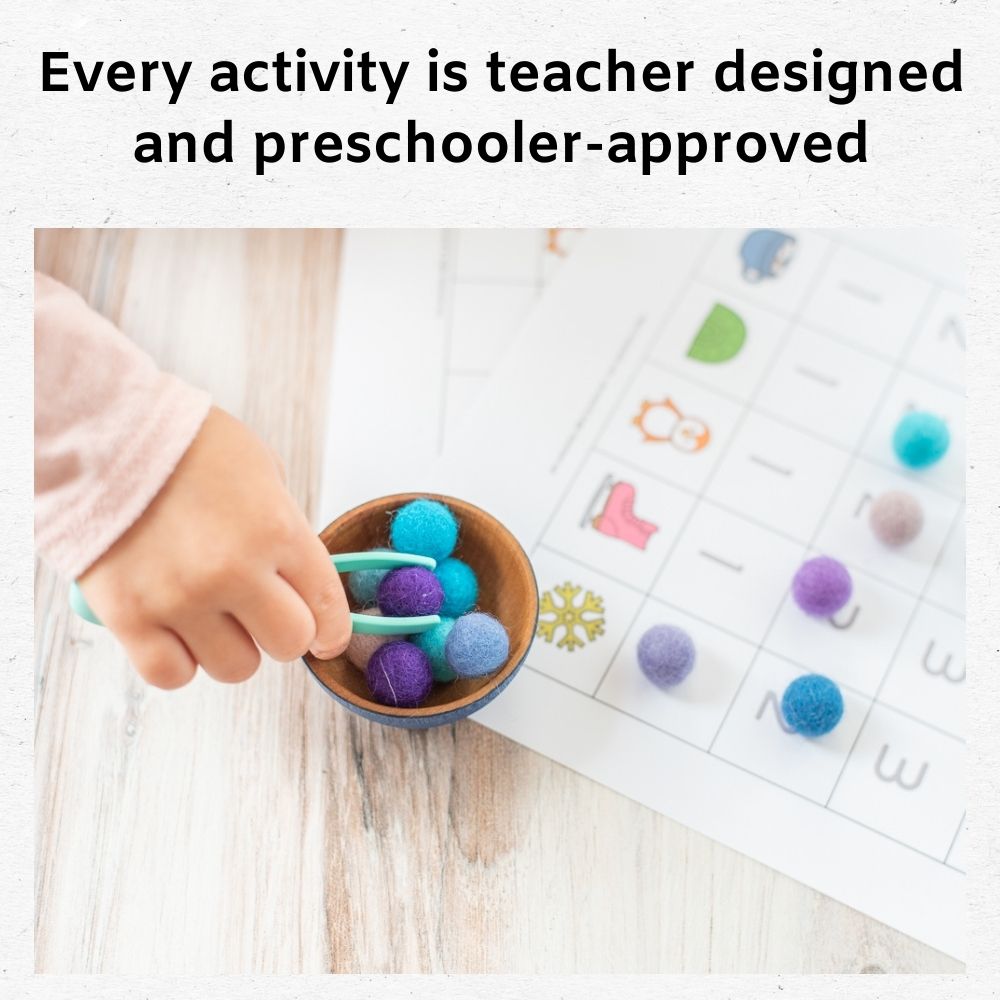 Winter Preschool Learning Bundle