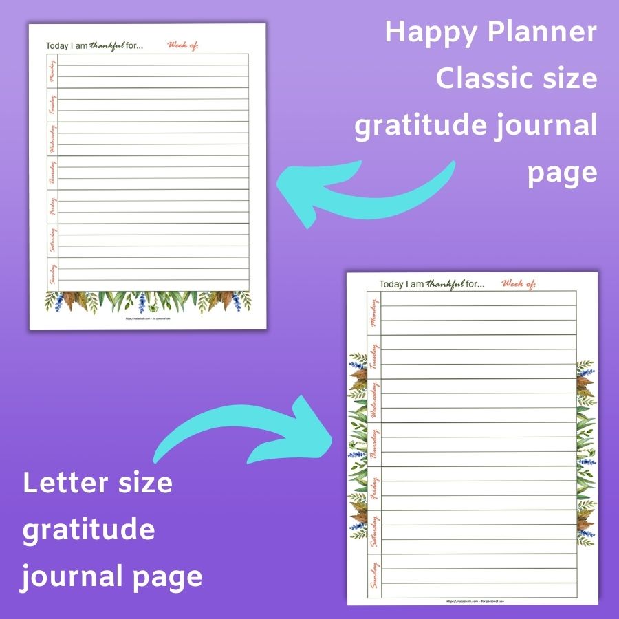 November Planner Printable Kit - Happy Planner Classic & US Letter