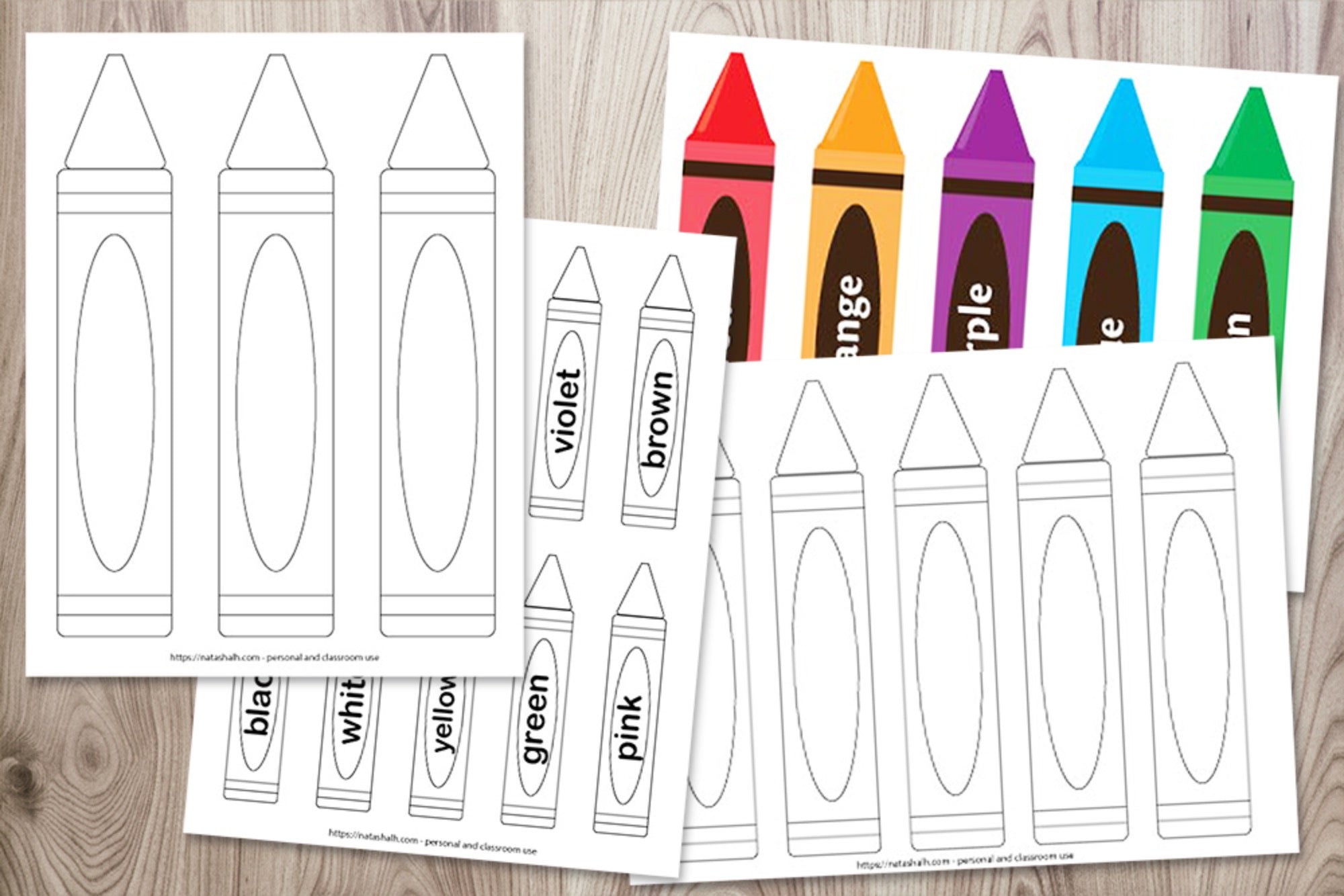 crayon label template
