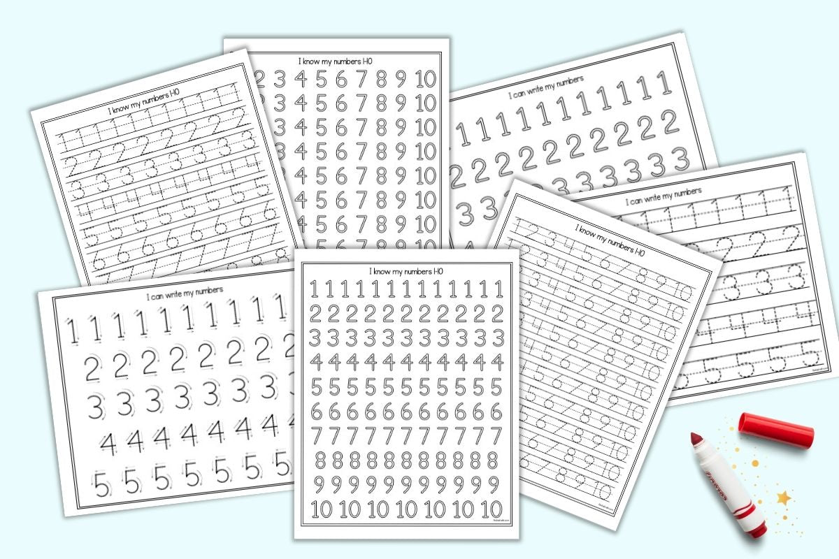 Free Printable Number Bubble Letters: Bubble Numbers Set 21 - 30
