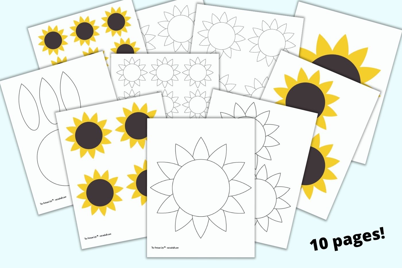 Printable Sunflower Templates and Patterns – The Artisan Life printable-sunflower-templates-and-patterns-the-artisan-life