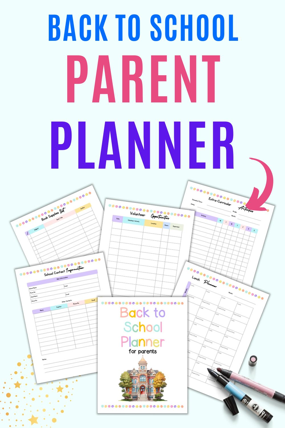 Back to School Parent Planner