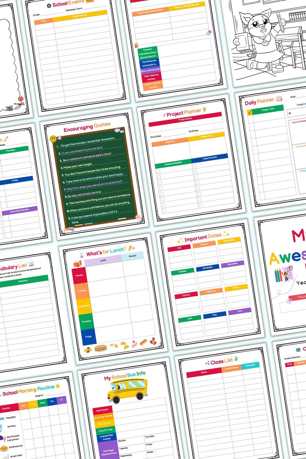 School Planner For Elementary Students The Artisan Life school-planner-for-elementary-students-the-artisan-life
