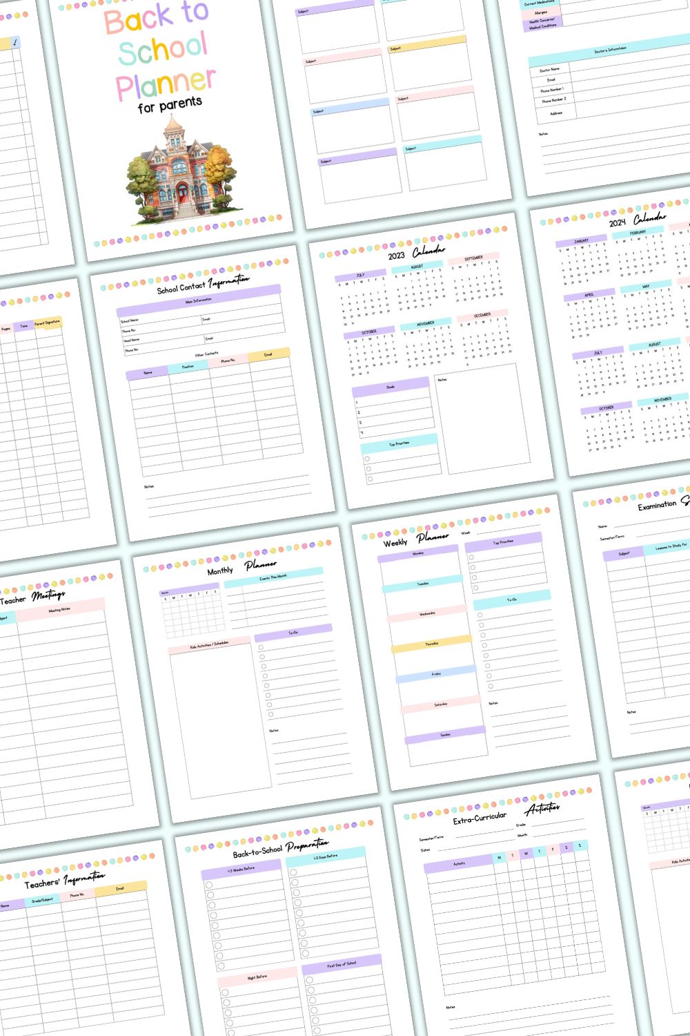 Back to School Parent Planner