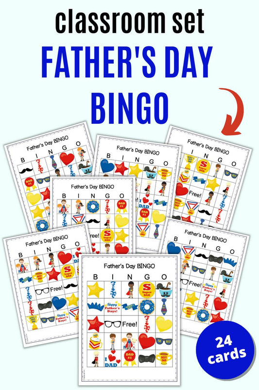 Father's Day Bingo - Classroom Set