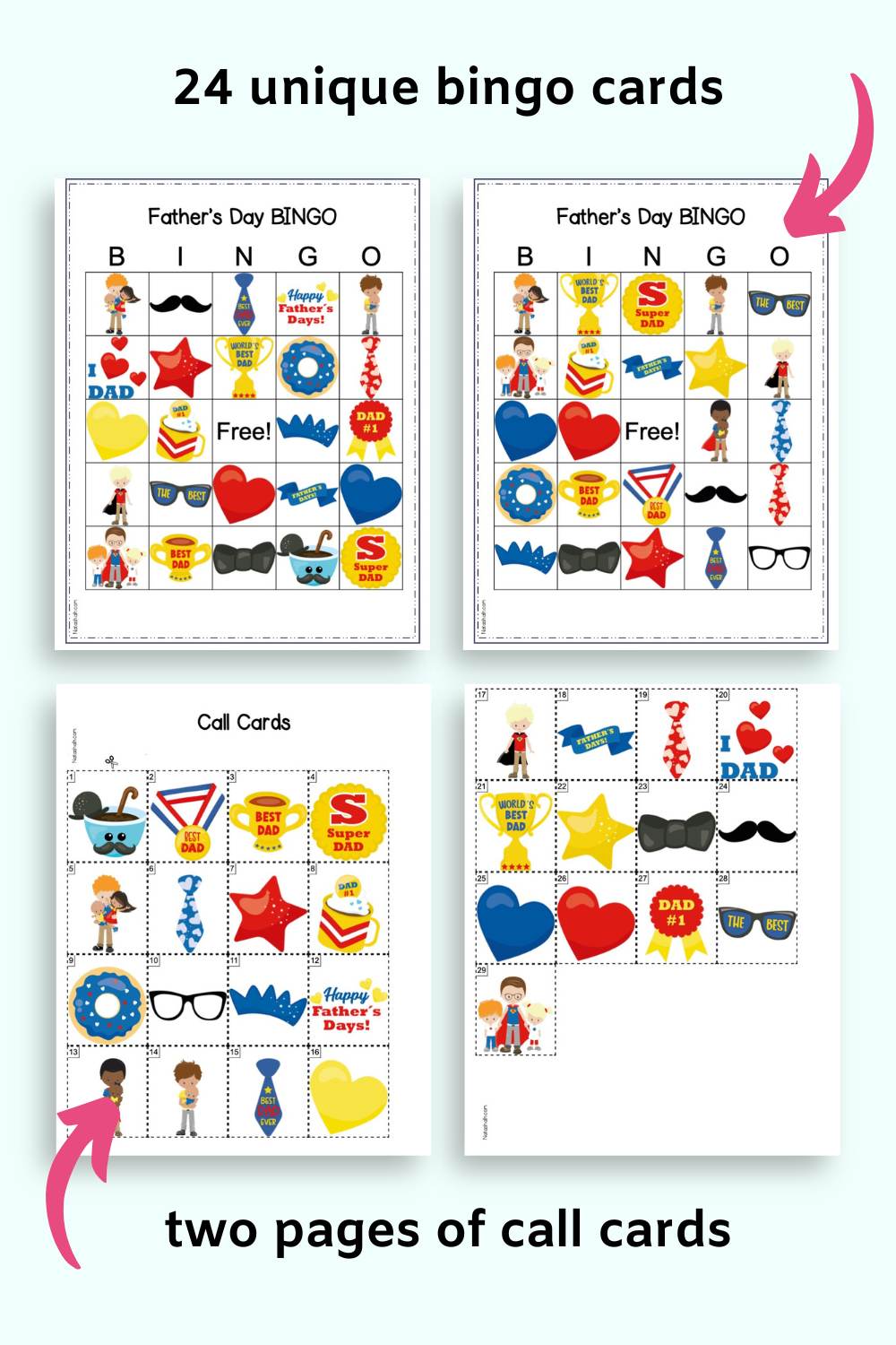 Father's Day Bingo - Classroom Set