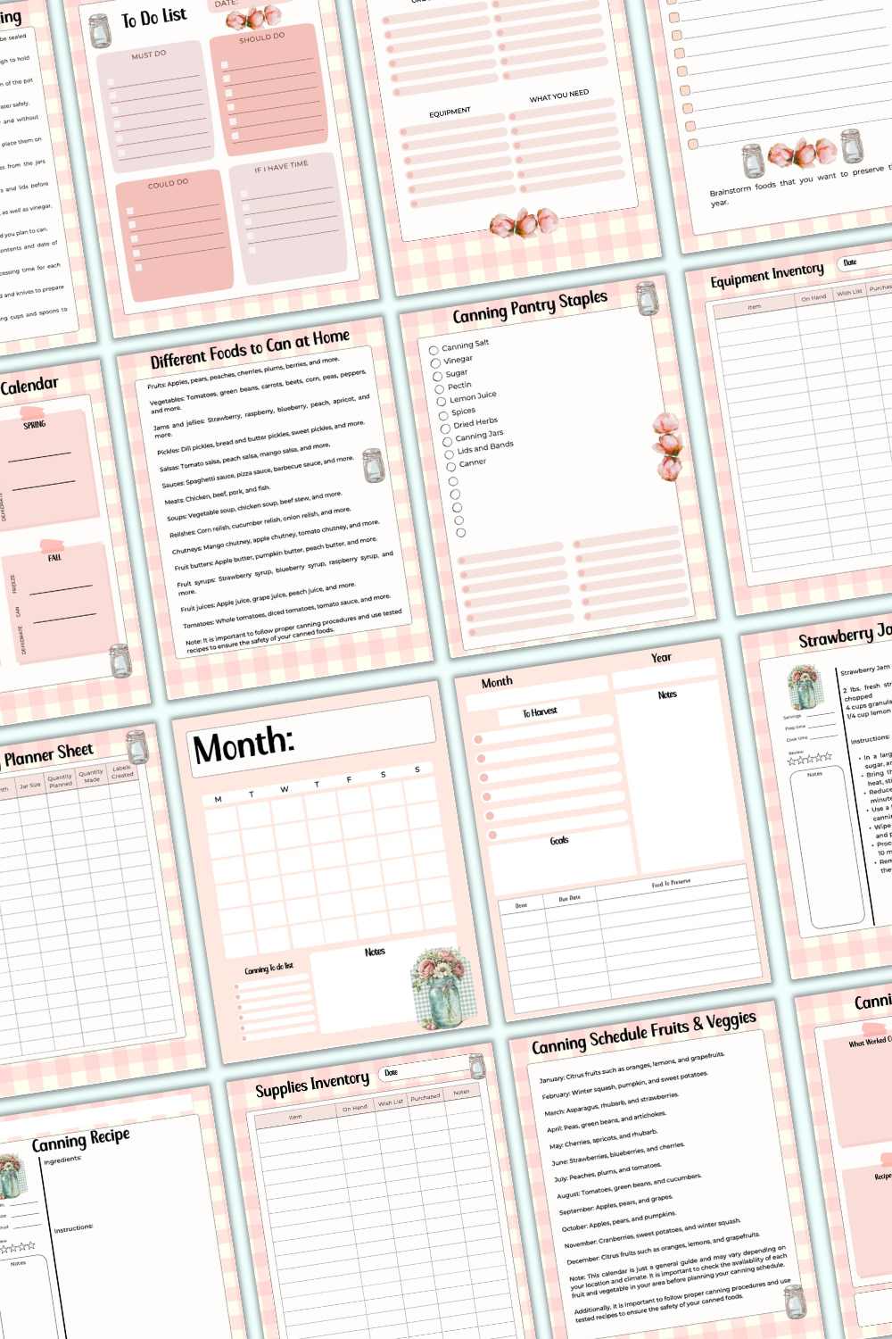 Home Canning Planner - Canning Made Simple Printable Planner