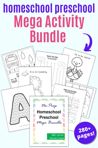 Homeschool Preschool Mega Activity Bundle – The Artisan Life