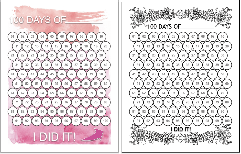 Printable Habit Trackers