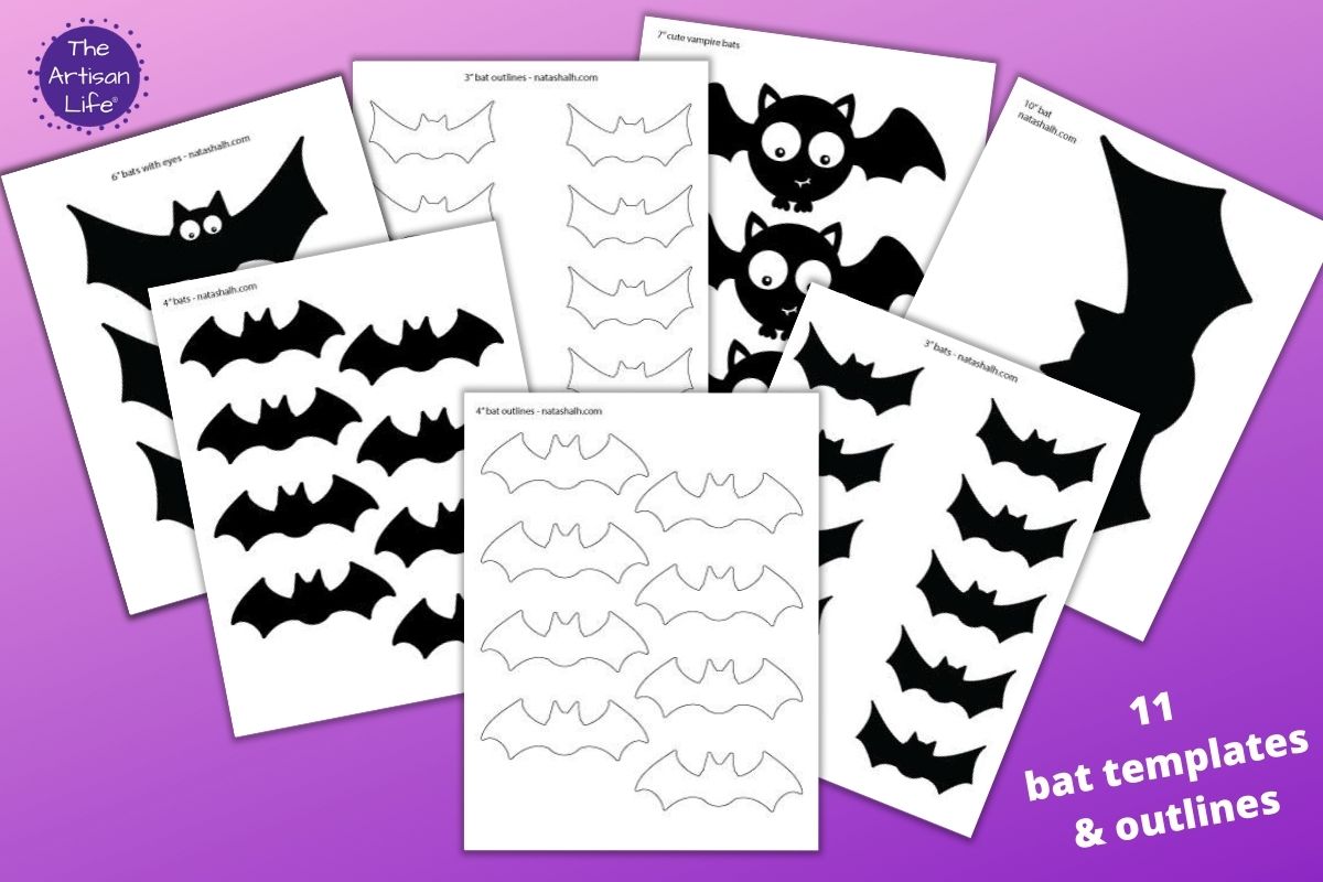 Bat Templates & Outlines – The Artisan Life