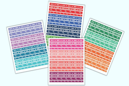 Printable Planner Stickers - Gratitude Sticker Kit Plus