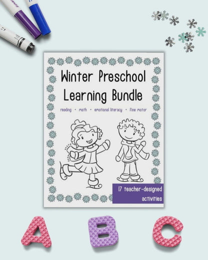 Winter Preschool Learning Bundle