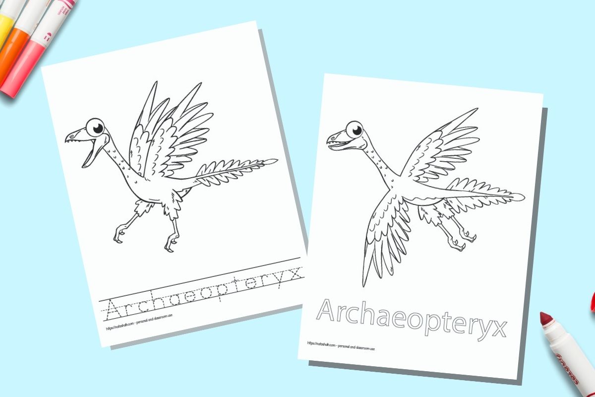 Dinosaur Coloring Pages with Names