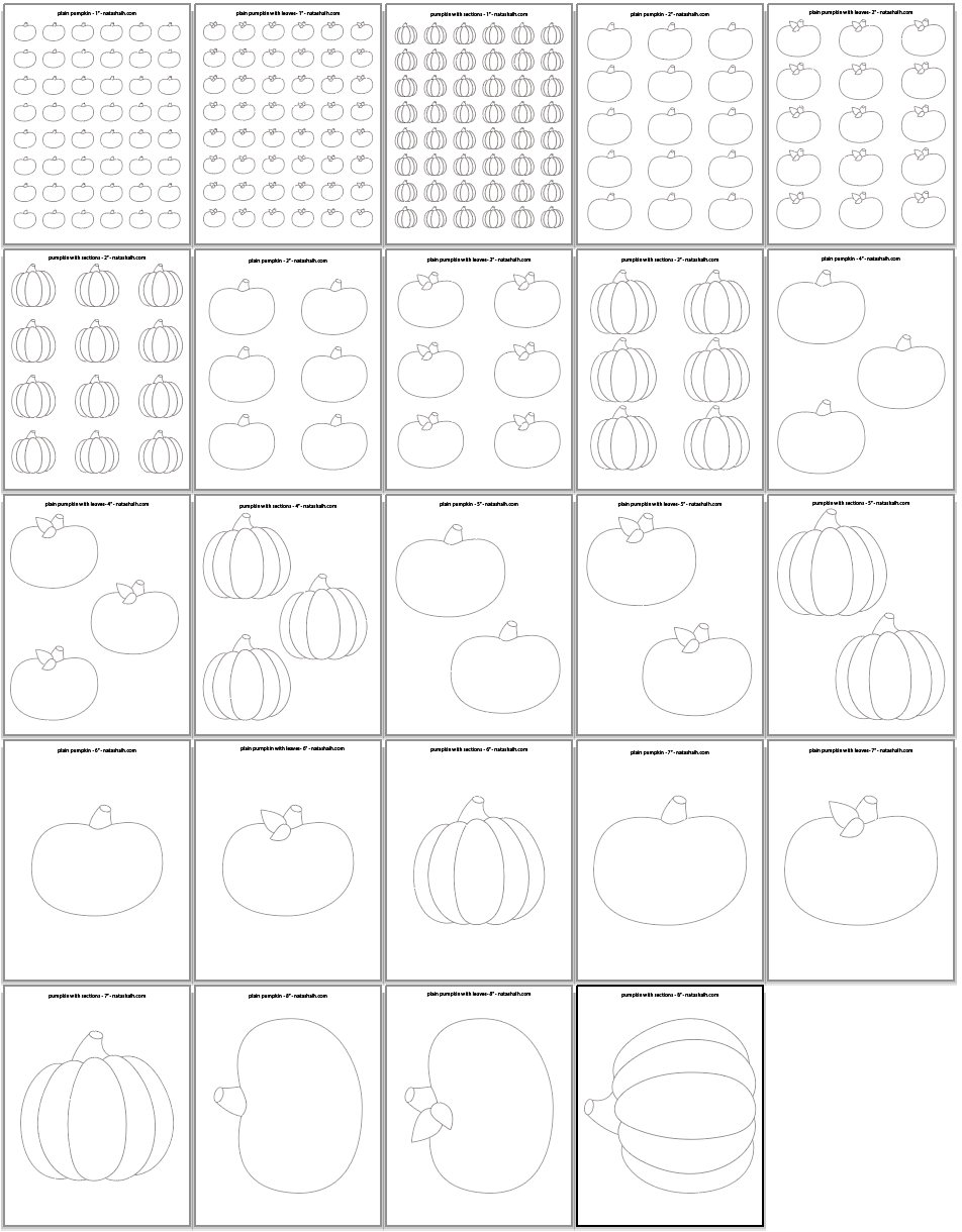 Printable Pumpkin Templates