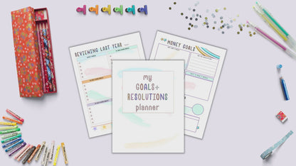 Goals and Resolutions Planner Printable
