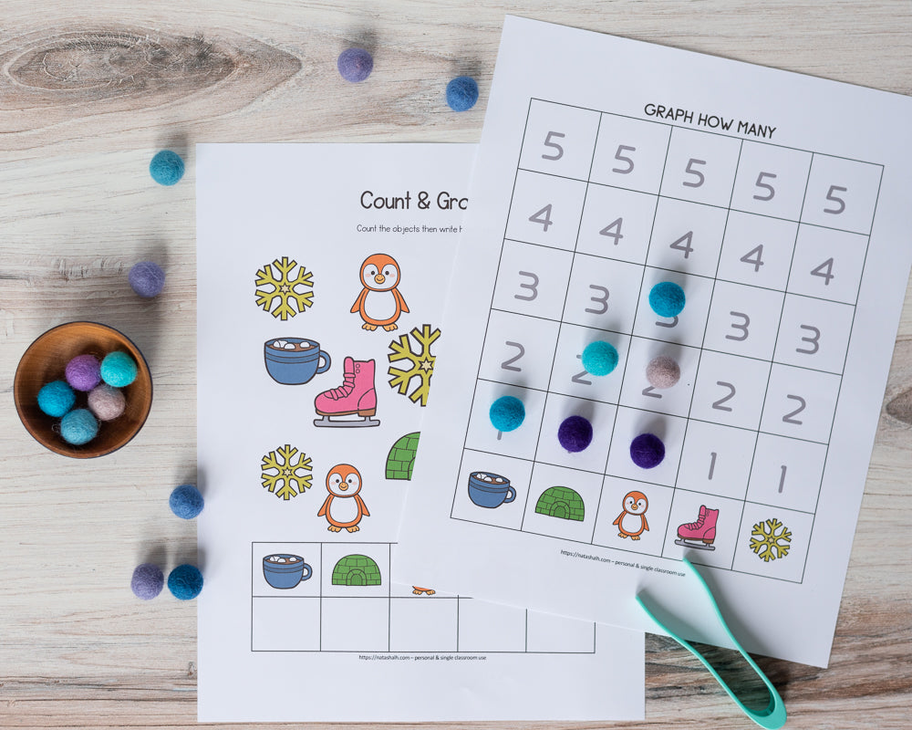 Winter Preschool Learning Bundle