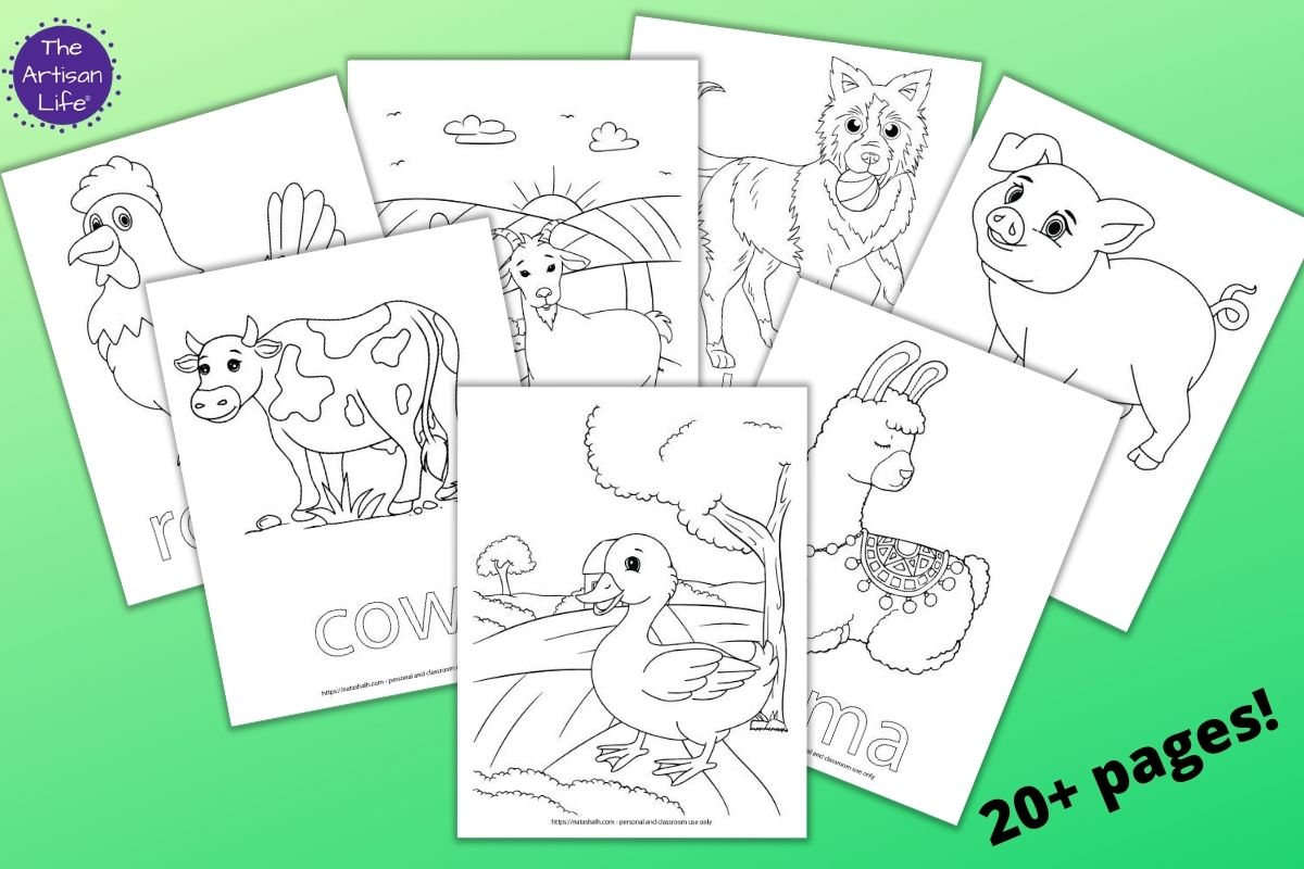 Farm Animal Coloring Pages