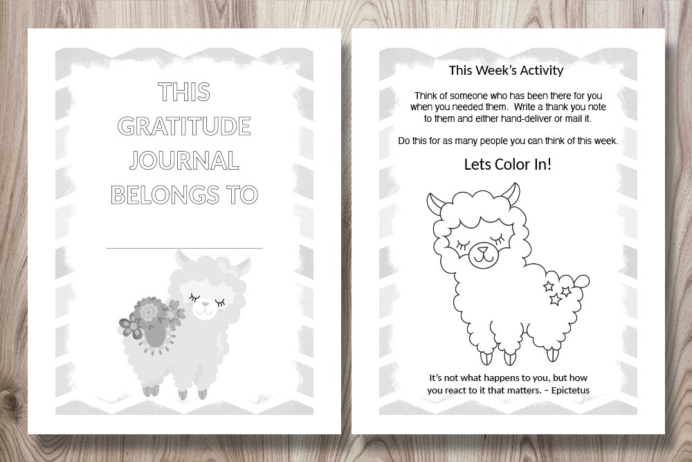 Printable Gratitude Journal for Kids