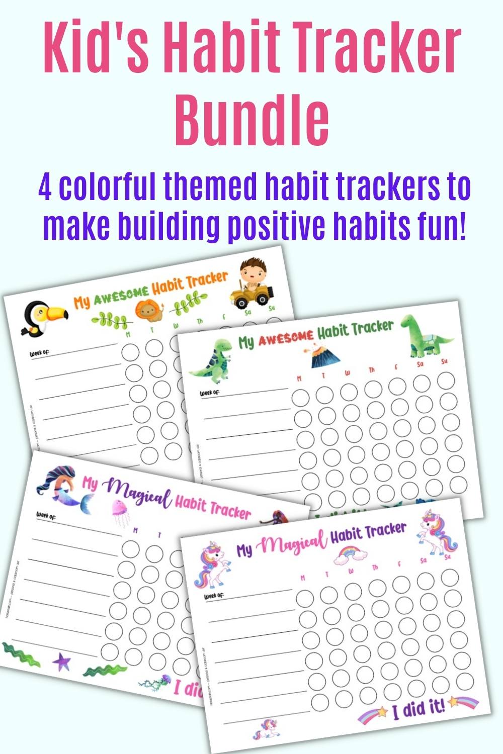 Habit Tracker for Kids - Fun Bundle