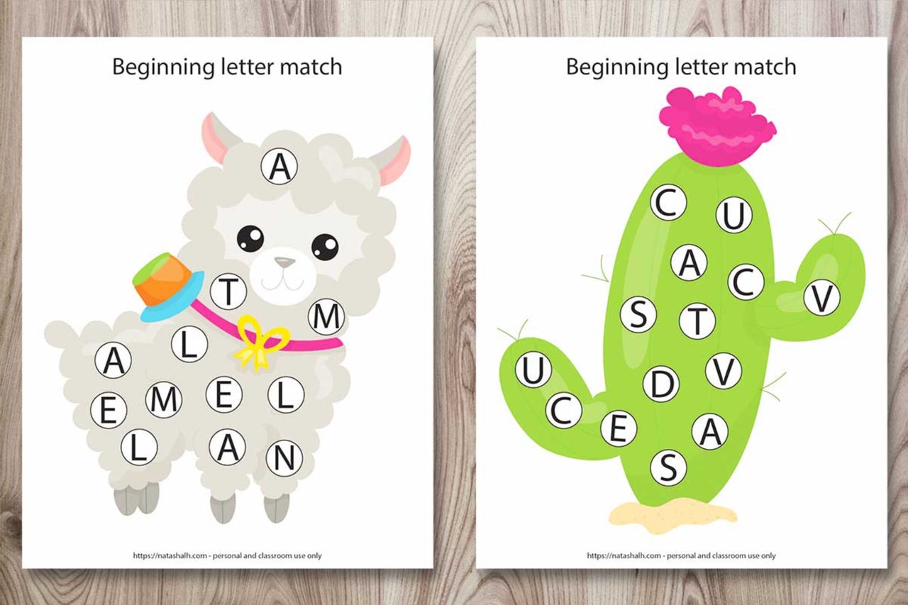 Llama Preschool Learning Pack