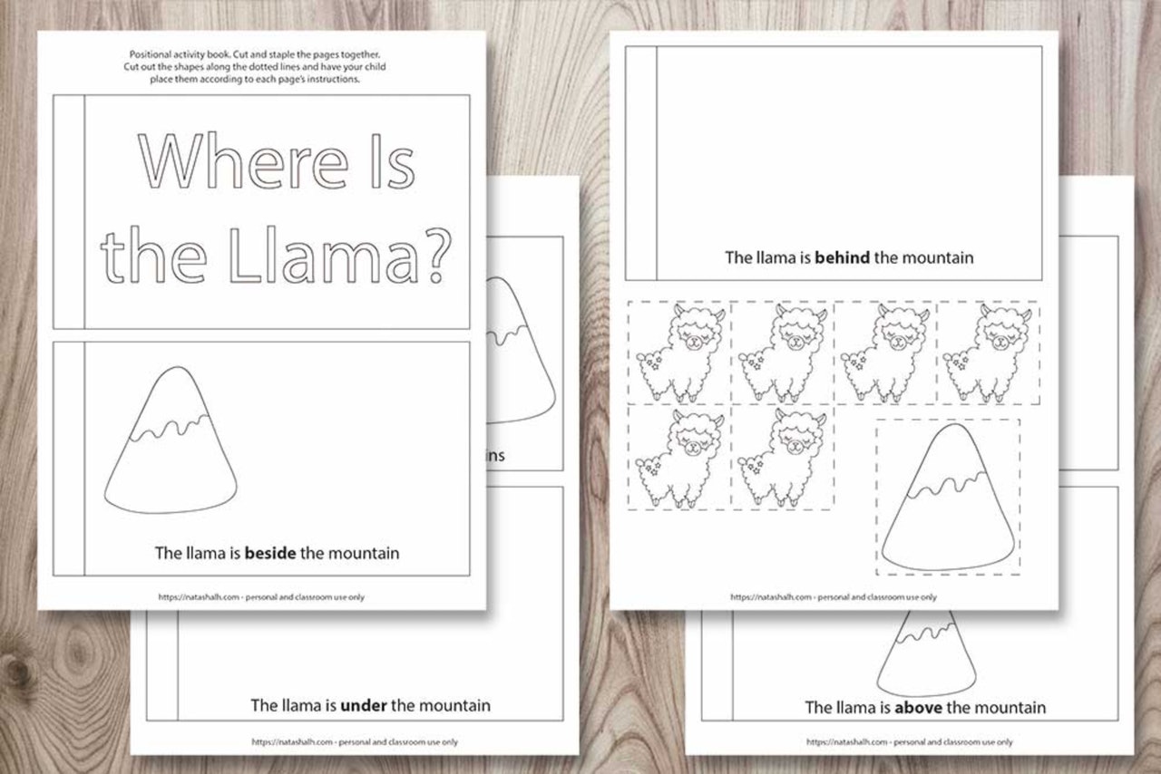 Llama Preschool Learning Pack