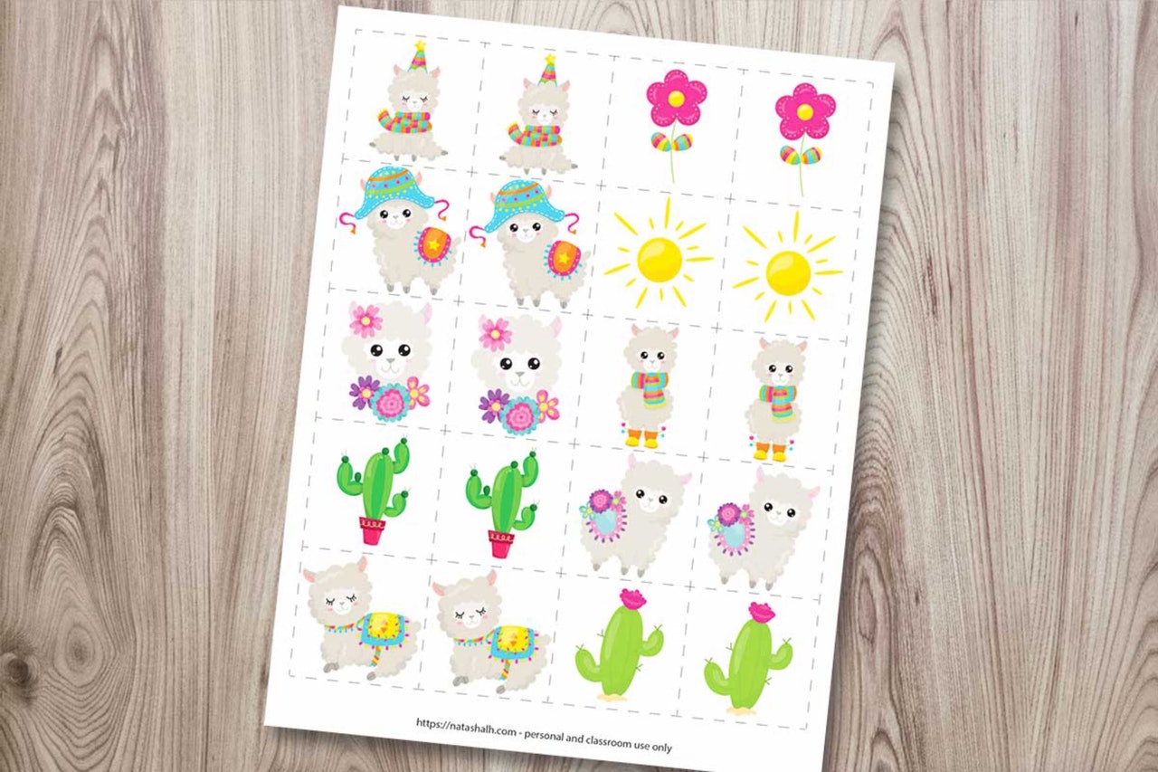 Llama Preschool Learning Pack