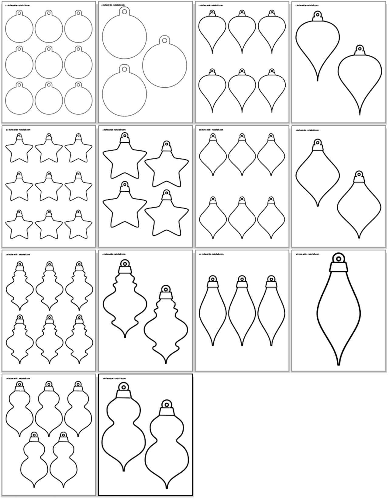 Christmas ornament templates & outlines – The Artisan Life christmas-ornament-templates-outlines-the-artisan-life