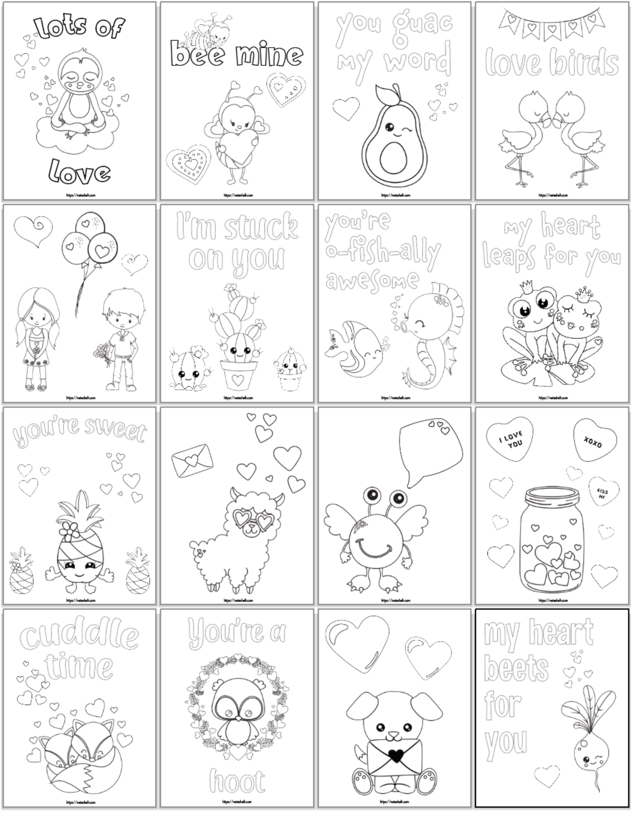 Valentine's Day Coloring Pages for Kids