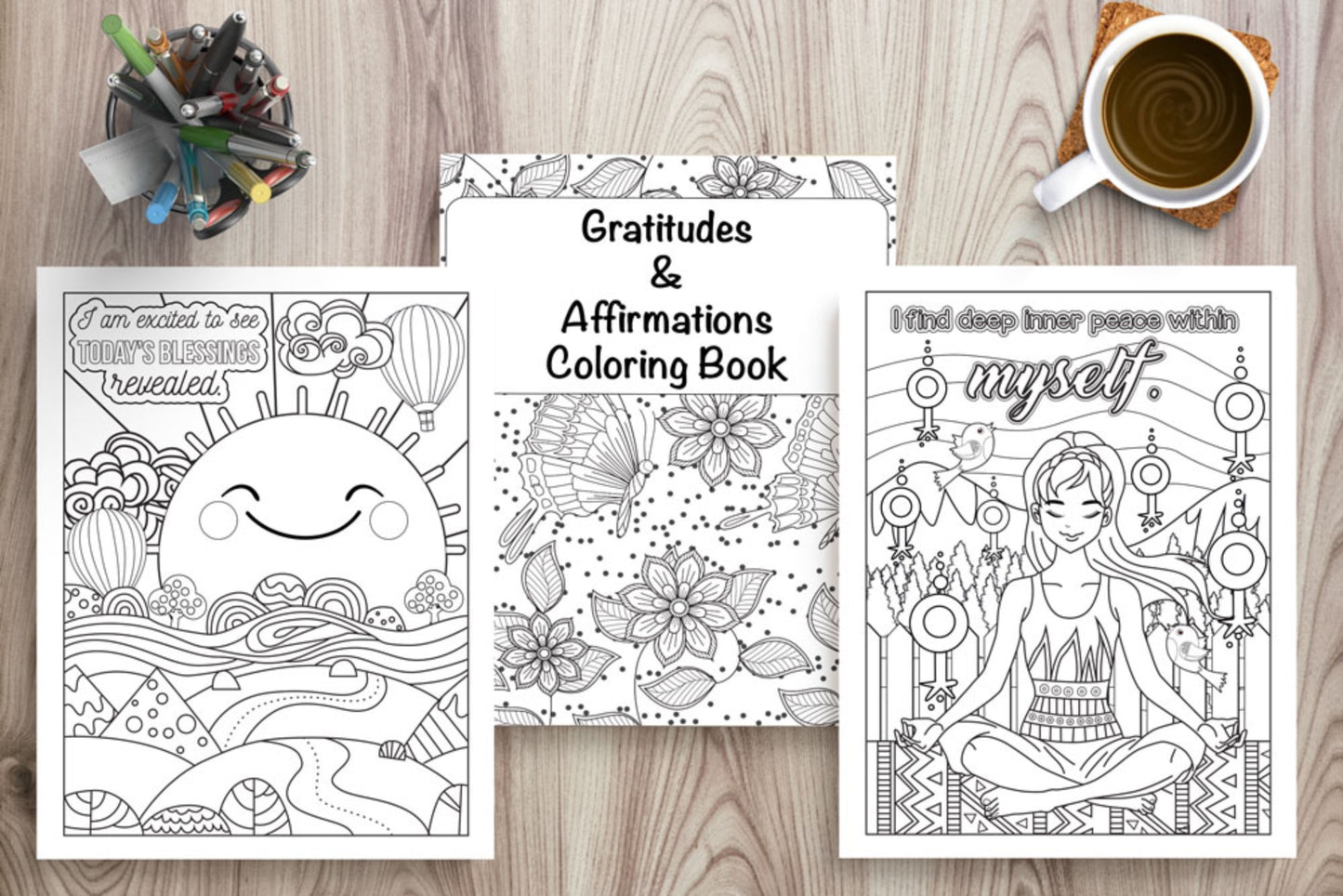 Gratitude & Affirmation Coloring Book