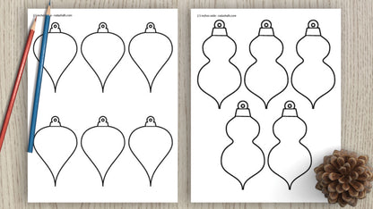Christmas ornament templates & outlines