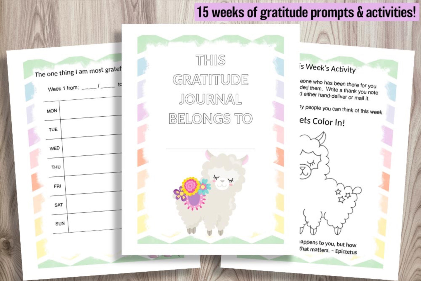 Printable Gratitude Journal for Kids