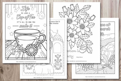 Inspirational Quote Coloring Pages - 29 Inspirational Quotes to Color