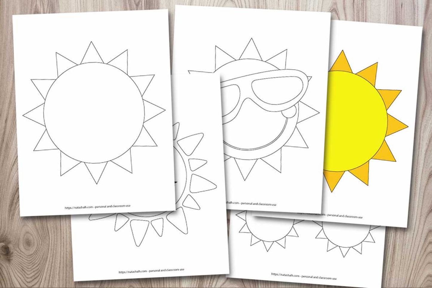 Printable Sun Templates