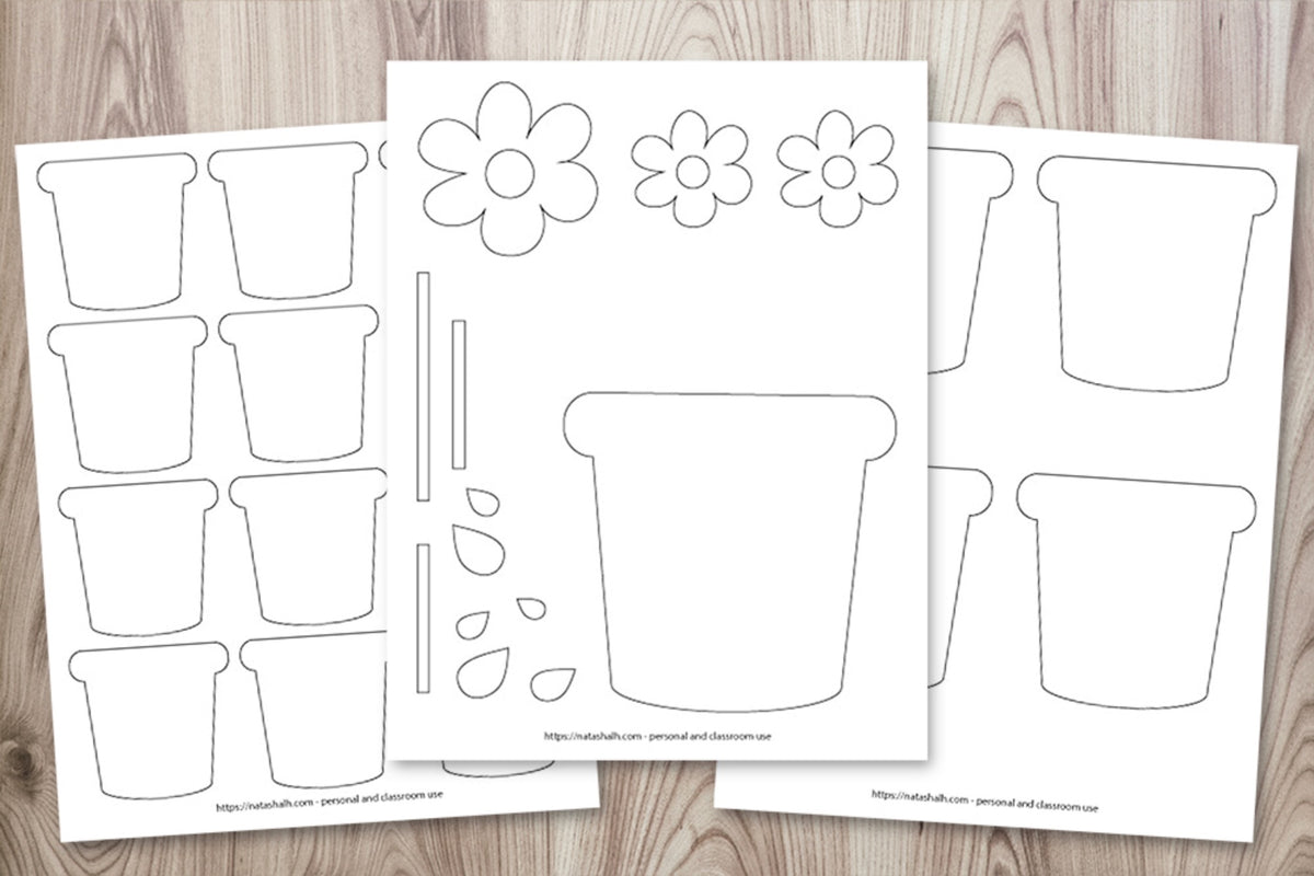Flower Pot Templates – The Artisan Life