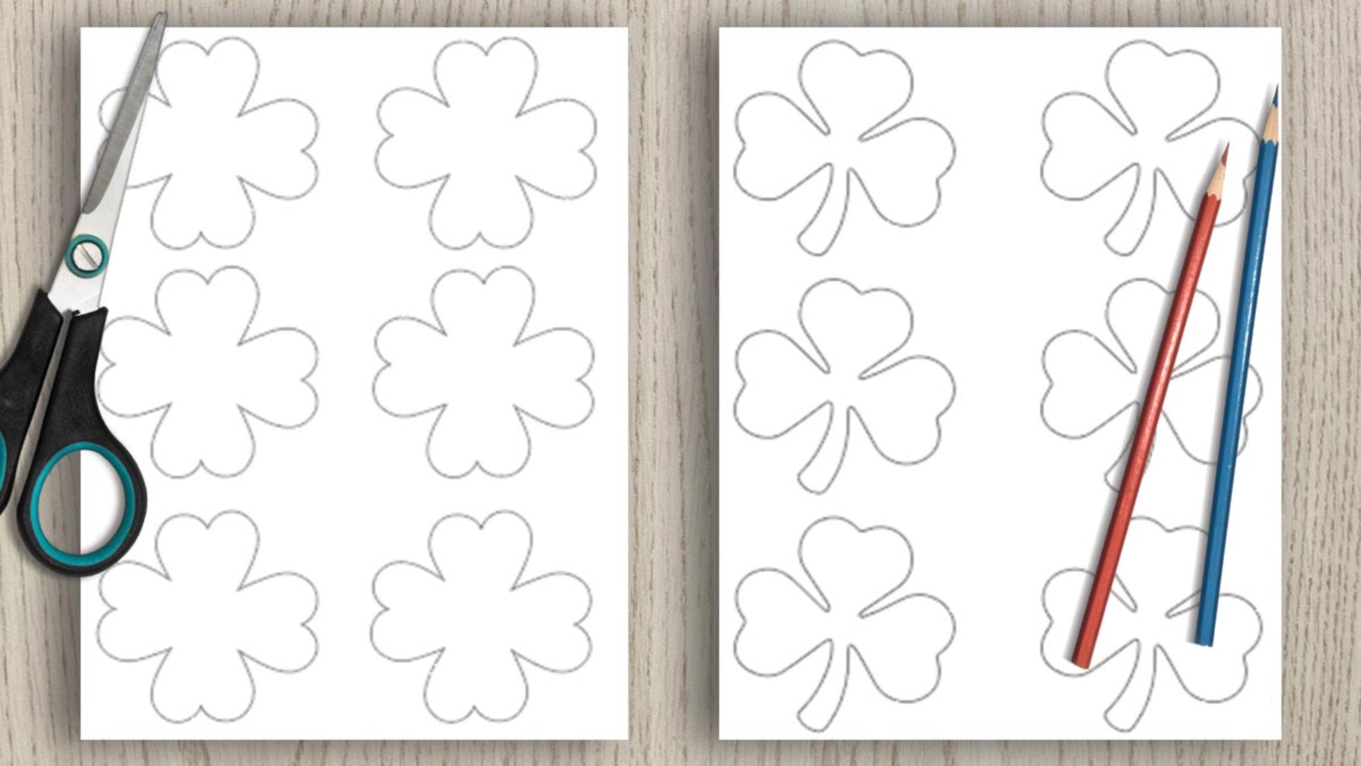 leaf clover template printable