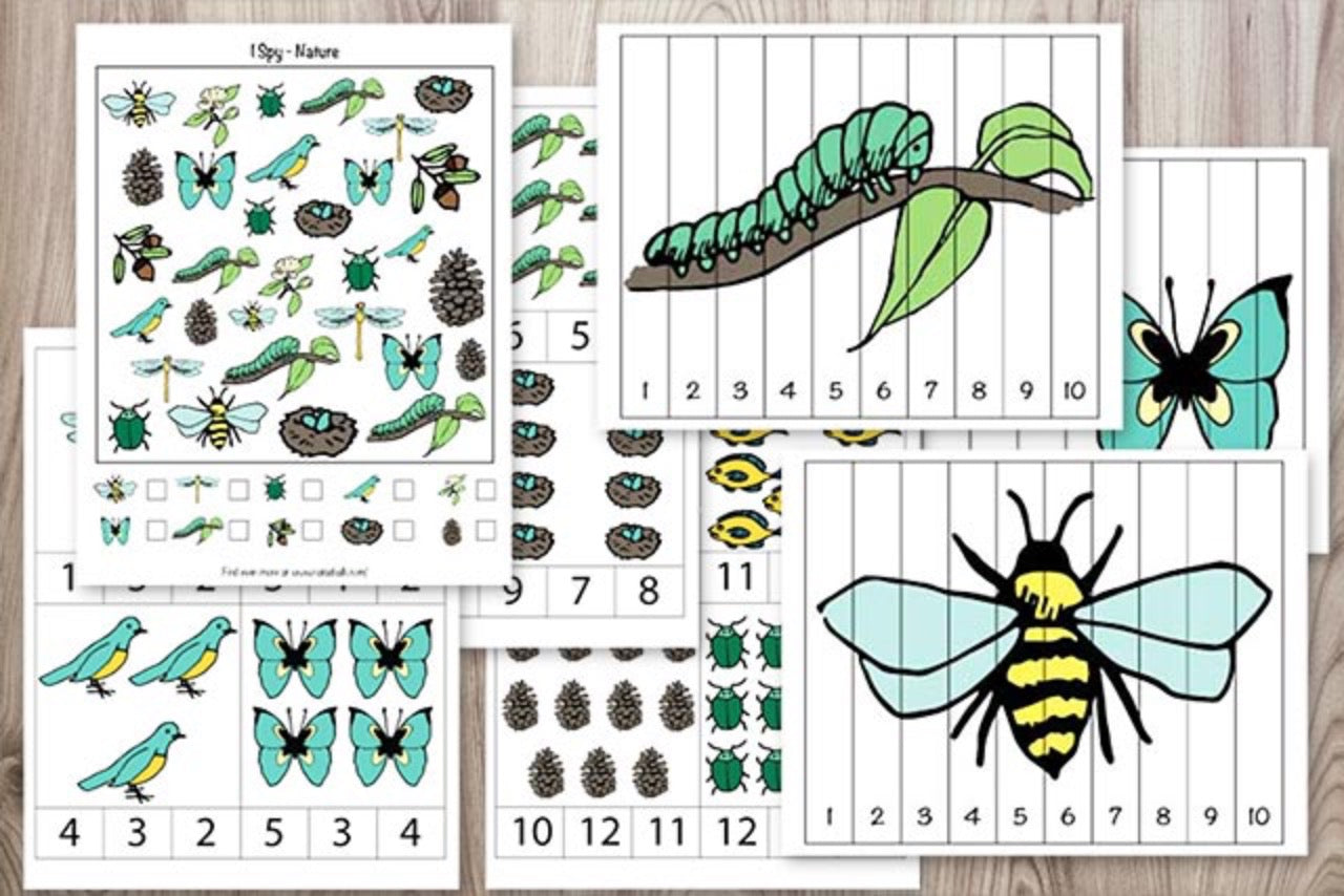 Nature Activity Pack for Preschoolers-Kindergarten