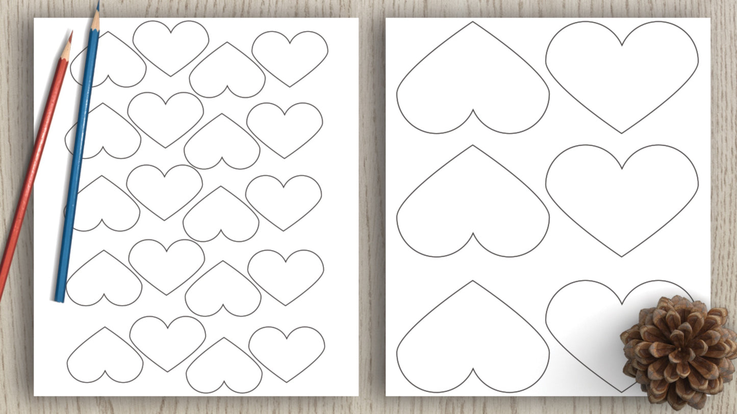 Heart Template Printables