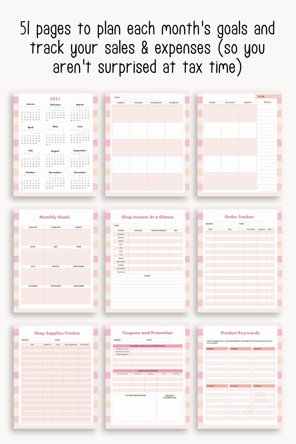 Successful Store Planner - Printable Online Shop Planner – The Artisan Life