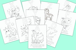 Alphabet Coloring Pages for Preschool – The Artisan Life